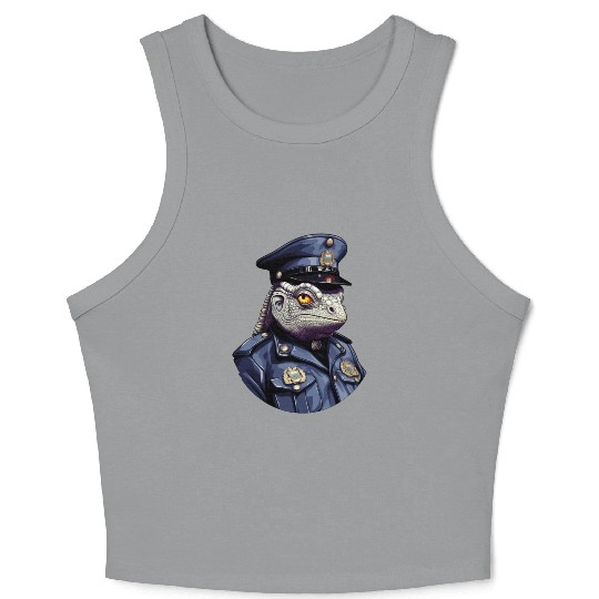 Chameleon police Crop Tank Top