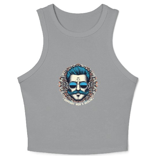 Support Men's Health Crop Tank Top