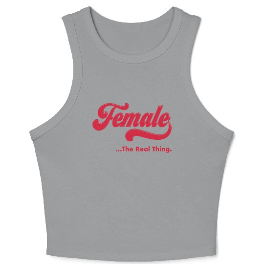 Female The Real Thing Crop Tank Top