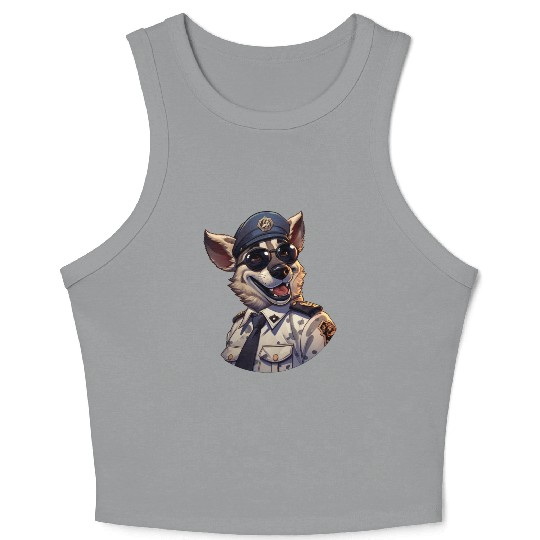 Police hyena Crop Tank Top