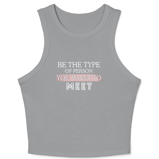 be yourself Crop Tank Top