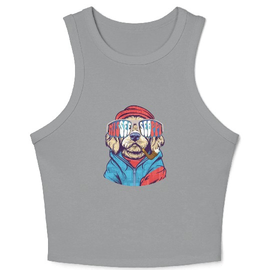 MISEESEEPPI, dog, USA, Mississippi Crop Tank Top