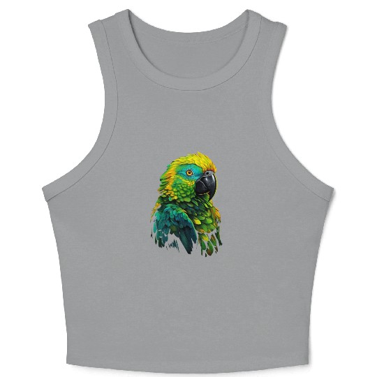 Macaw Parrot for a Bird Lover Animal Lover Crop Tank Top