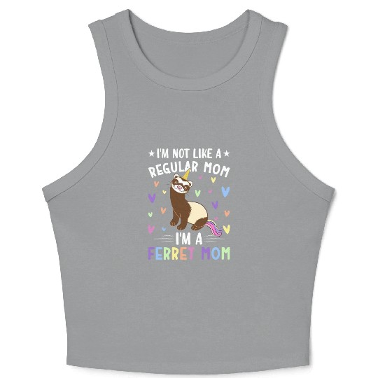 Female Ferret Lover Crop Tank Top