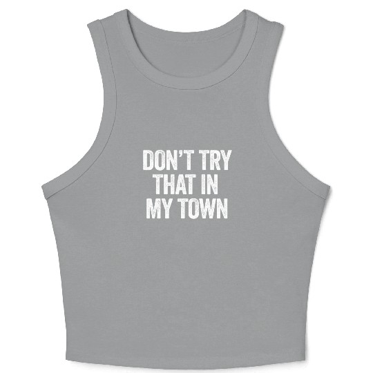 Try That In A Small Town American Flag Eagle Crop Tank Top