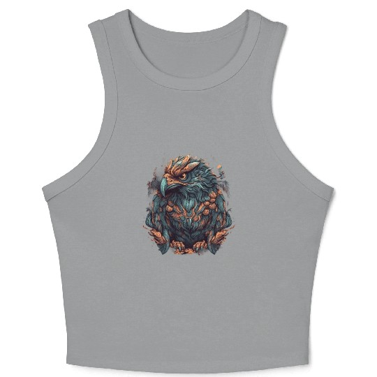 A mystical Eagle Crop Tank Top