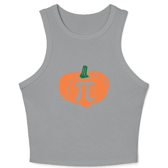 Pumpkin Pie Pi Math Teacher Thanksgiving Pi Day Crop Tank Top