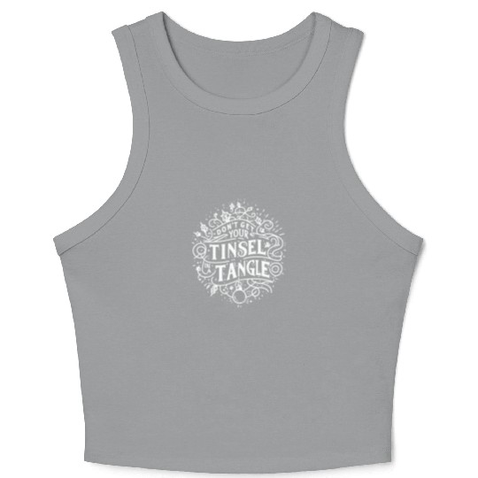 Don't Get Your Tinsel in a Tangle Crop Tank Top