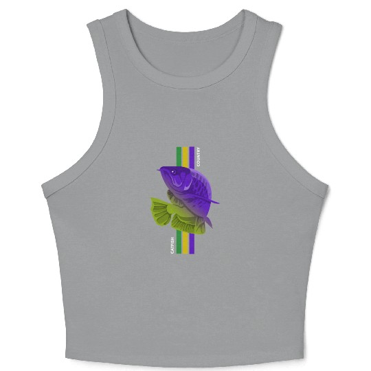 Catfish Country Crop Tank Top