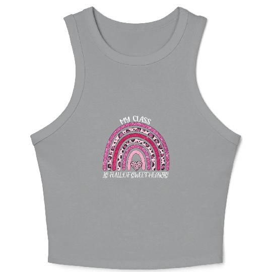 Full Of Sweethearts For Teacher Valentines Day Crop Tank Top