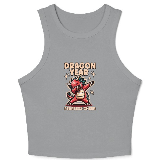Dragon Kids Year of the Dragon Dabbing Crop Tank Top