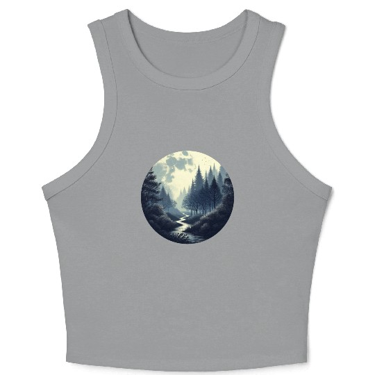 Enchanted Forest - Great Christmas Gift! Crop Tank Top