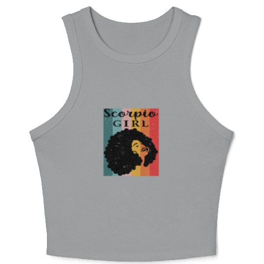 scorpio girl Zodiac Sign Astrology Horoscope Star Crop Tank Top