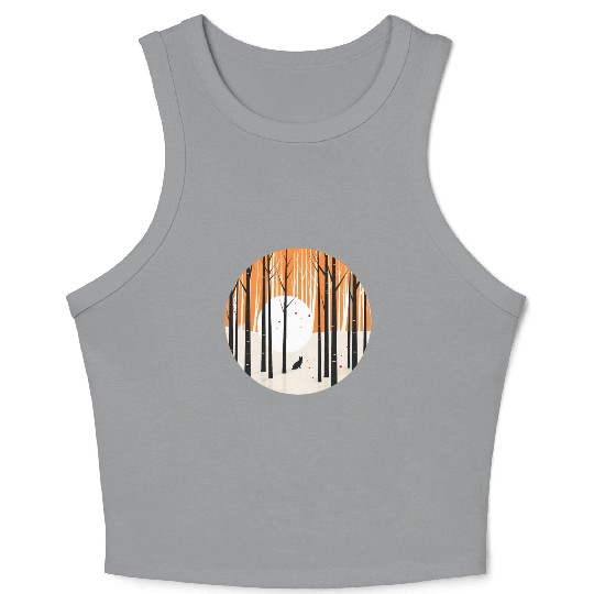 Forest Fox Crop Tank Top