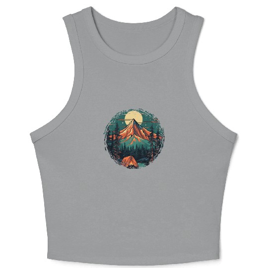 Forest nature trekking adventure Crop Tank Top