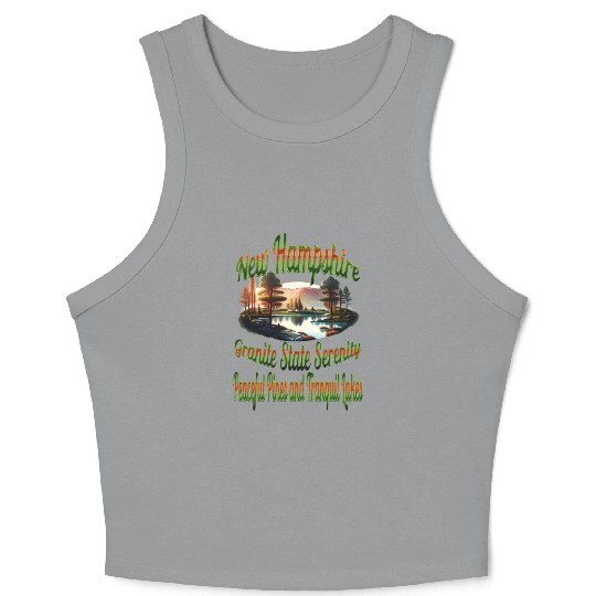 New Hampshire Granite State Serenity Crop Tank Top