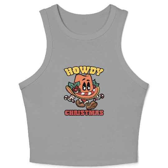 HOWDY CHRISTMAS Crop Tank Top