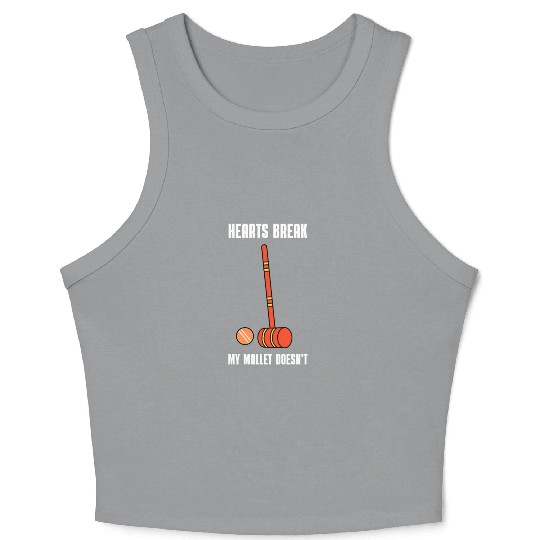 Lawn Game - Golf Croquet Player Crop Tank Top