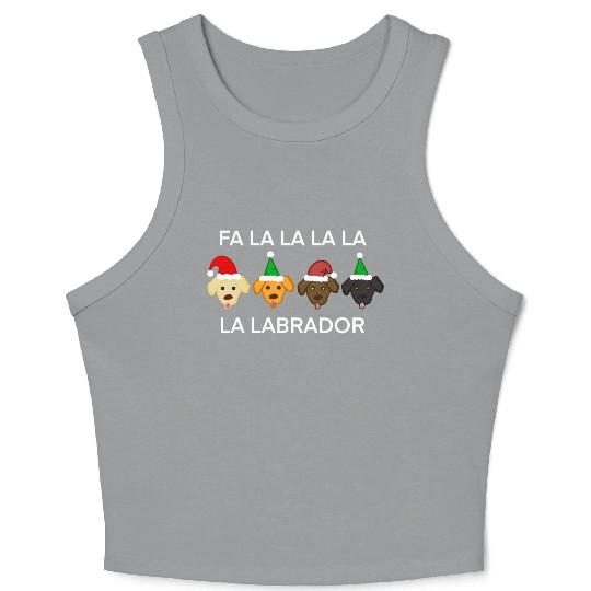 Fa La La La La Crop Tank Top