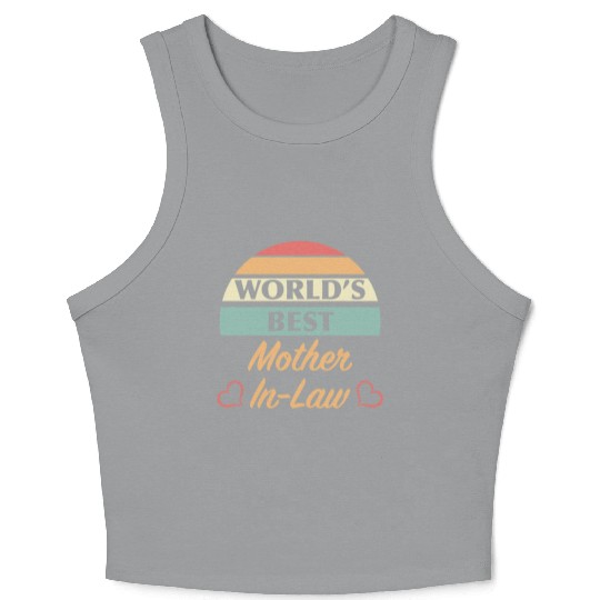 World’s Best Mother In Law Crop Tank Top