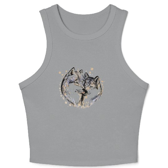 they dance from the classic wolves Crop Tank Top