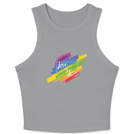 Love Is Love Crop Tank Top