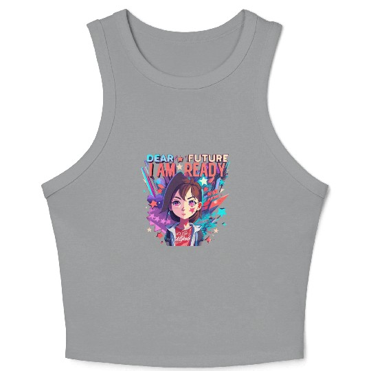 Nye Dear Future I Am Ready Cheers To A New Year Crop Tank Top
