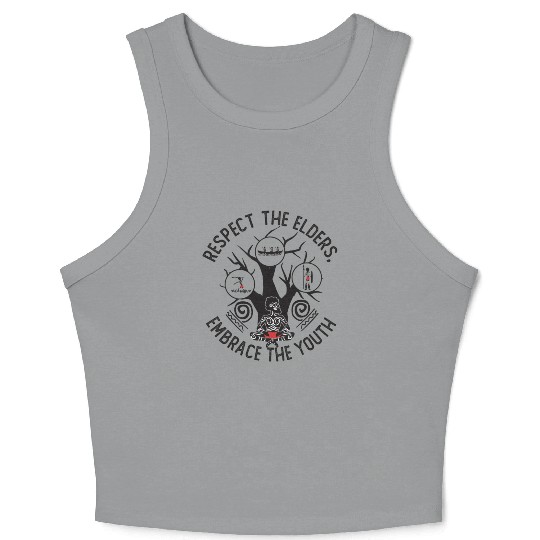 Respect Elders, Embrace Youth Crop Tank Top