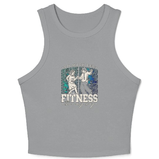 Square Dancing So Much Fun Square Western Dancing Crop Tank Top