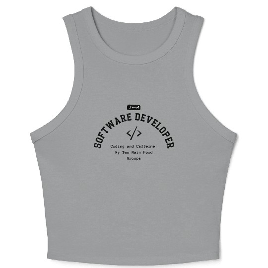 Proud Software Developer Crop Tank Top - Embrace Expertise