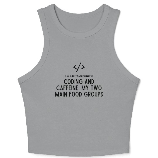 Proud Software Developer Crop Tank Top - Embrace Expertise