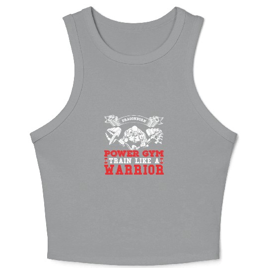 Dragonborn Power Gym Train Like A Warrior Crop Tank Top