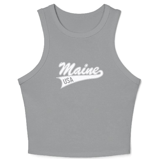 Maine USA Crop Tank Top