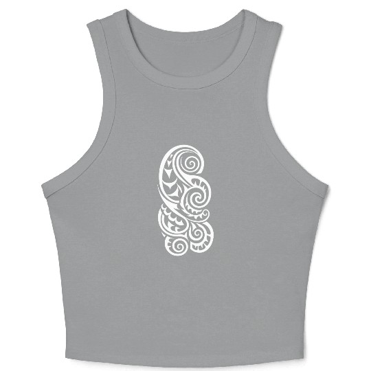 Maori Tattoo Marvels inked Traditions Crop Tank Top