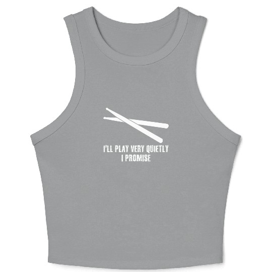 Drummer Drum Drumset Drums Drumsticks Crop Tank Top