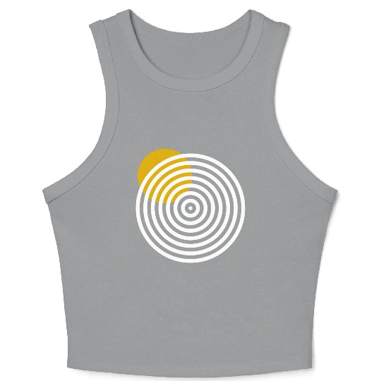 homelon yellow dot invert Crop Tank Top