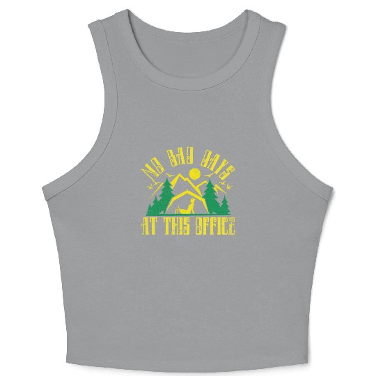 No bad days at this office Crop Tank Top
