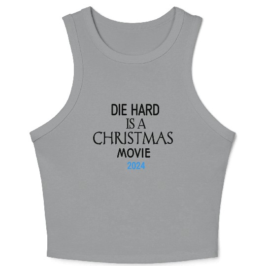 "Yippee Ki-Yay Christmas: Embracing Die Hard as a Crop Tank Top