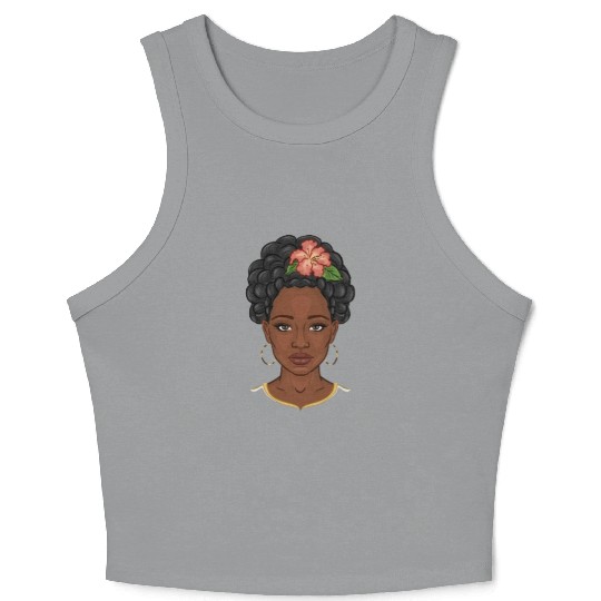 Black girl, black girl magic, African American wom Crop Tank Top