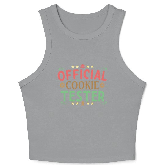 Official Cookie Teste Christmas Gingerbread Lover Crop Tank Top