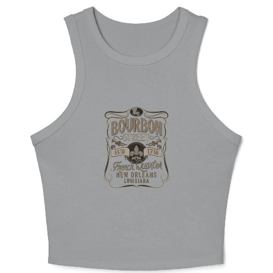 Bourbon Street French Quer New Orleans Crop Tank Top