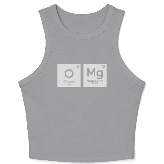 OMG periodic table in chemistry Crop Tank Top