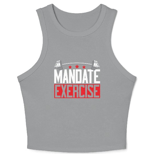 Gym Teacher Physical Education Gymtics Fitness Exe Crop Tank Top