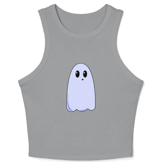 Halloween Costume Candy Ghost Crop Tank Top