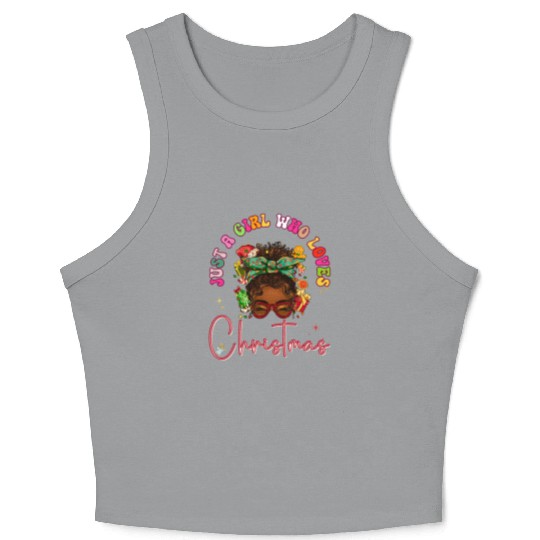 Cute Festive Christmas Holidays Gift for Women Crop Tank Top