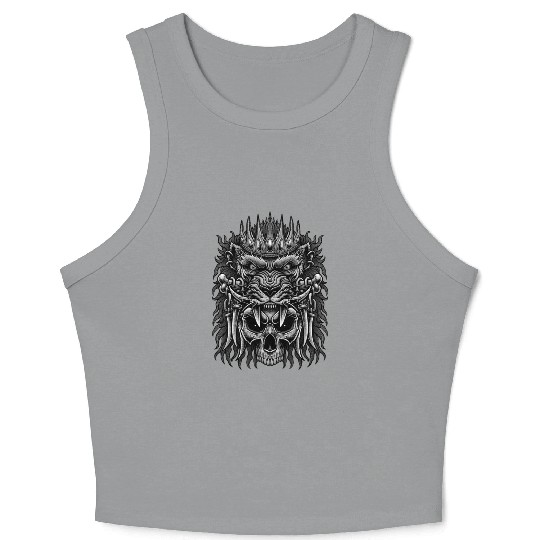 skull king lion Crop Tank Top