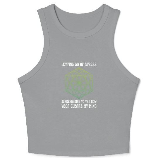 Yoga Clears The Mind Crop Tank Top