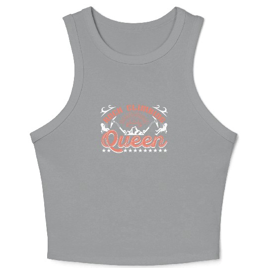 Rock Climbing Queen Crop Tank Top