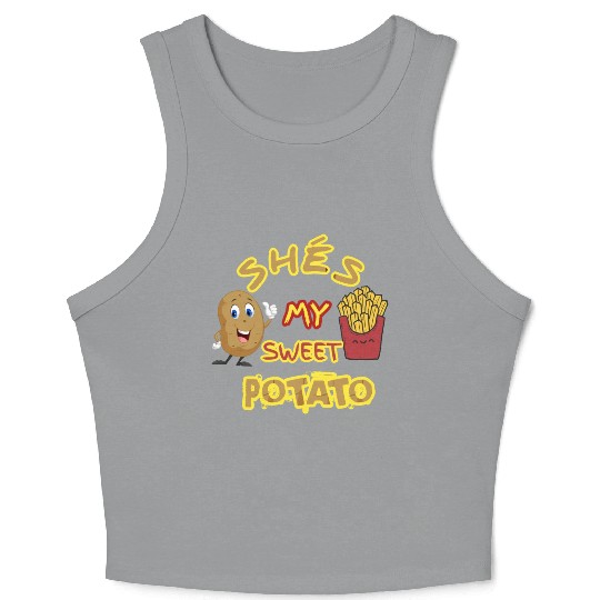 shés my sweet potato Crop Tank Top