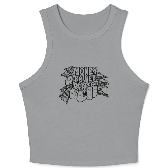 Money Power Respect Crop Tank Top